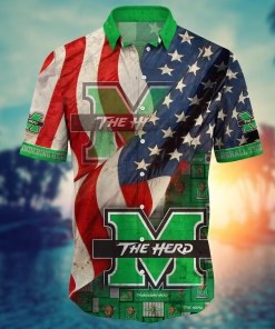 Marshall Thundering Herd NCAA Flower Hawaii Shirt For Fans Ver 10