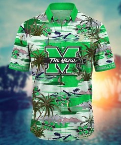 Marshall Thundering Herd NCAA Flower Hawaii Shirt For Fans Ver 11