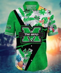 Marshall Thundering Herd NCAA Flower Hawaii Shirt For Fans Ver 12