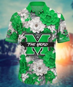 Marshall Thundering Herd NCAA Flower Hawaii Shirt For Fans Ver 13