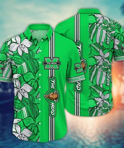 Marshall Thundering Herd NCAA Flower Hawaii Shirt For Fans Ver 14