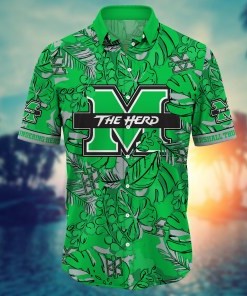 Marshall Thundering Herd NCAA Flower Hawaii Shirt For Fans Ver 15