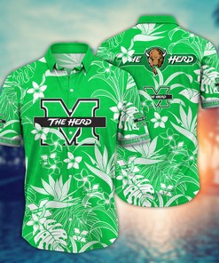 Marshall Thundering Herd NCAA Flower Hawaii Shirt For Fans Ver 16