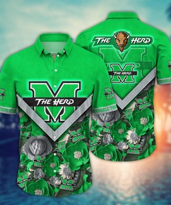 Marshall Thundering Herd NCAA Flower Hawaii Shirt For Fans Ver 17