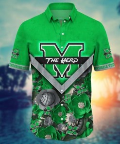 Marshall Thundering Herd NCAA Flower Hawaii Shirt For Fans Ver 17