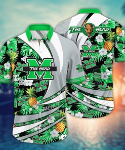 Marshall Thundering Herd NCAA Flower Hawaii Shirt For Fans Ver 19