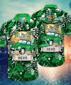 Marshall Thundering Herd NCAA Flower Hawaii Shirt For Fans Ver 2