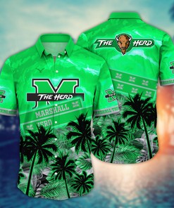 Marshall Thundering Herd NCAA Flower Hawaii Shirt For Fans Ver 21