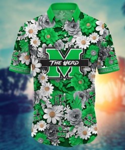 Marshall Thundering Herd NCAA Flower Hawaii Shirt For Fans Ver 22