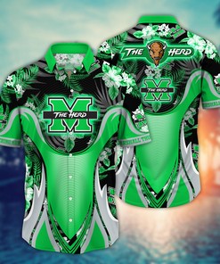 Marshall Thundering Herd NCAA Flower Hawaii Shirt For Fans Ver 23