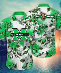 Marshall Thundering Herd NCAA Flower Hawaii Shirt For Fans Ver 28