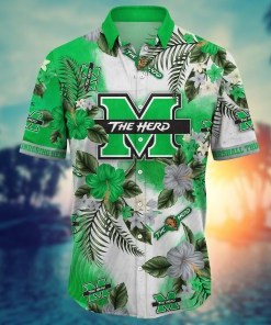 Marshall Thundering Herd NCAA Flower Hawaii Shirt For Fans Ver 28