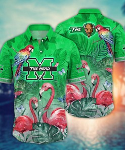 Marshall Thundering Herd NCAA Flower Hawaii Shirt For Fans Ver 29