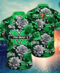 Marshall Thundering Herd NCAA Flower Hawaii Shirt For Fans Ver 3