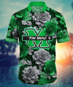 Marshall Thundering Herd NCAA Flower Hawaii Shirt For Fans Ver 3