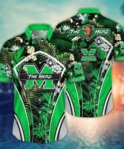 Marshall Thundering Herd NCAA Flower Hawaii Shirt For Fans Ver 30