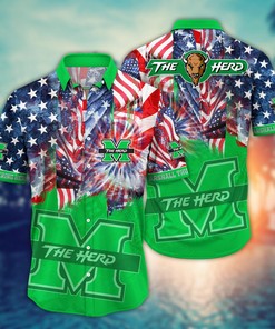 Marshall Thundering Herd NCAA Flower Hawaii Shirt For Fans Ver 32