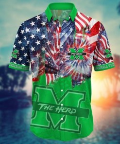 Marshall Thundering Herd NCAA Flower Hawaii Shirt For Fans Ver 32