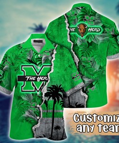 Marshall Thundering Herd NCAA Flower Hawaii Shirt For Fans Ver 33