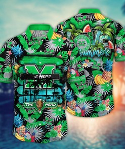 Marshall Thundering Herd NCAA Flower Hawaii Shirt For Fans Ver 34