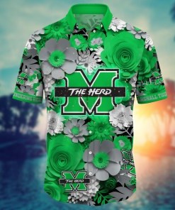 Marshall Thundering Herd NCAA Flower Hawaii Shirt For Fans Ver 35