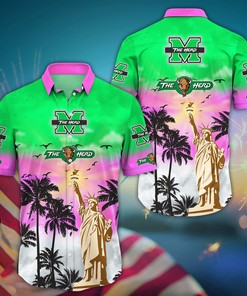 Marshall Thundering Herd NCAA Flower Hawaii Shirt For Fans Ver 37