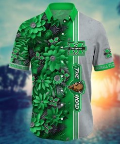 Marshall Thundering Herd NCAA Flower Hawaii Shirt For Fans Ver 4