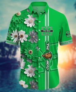 Marshall Thundering Herd NCAA Flower Hawaii Shirt For Fans Ver 6