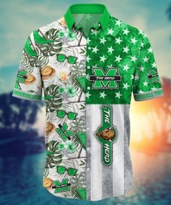 Marshall Thundering Herd NCAA Flower Hawaii Shirt For Fans Ver 7