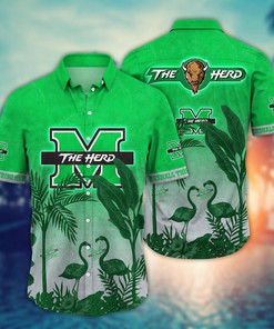Marshall Thundering Herd NCAA Flower Hawaii Shirt For Fans Ver 9