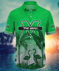 Marshall Thundering Herd NCAA Flower Hawaii Shirt For Fans Ver 9