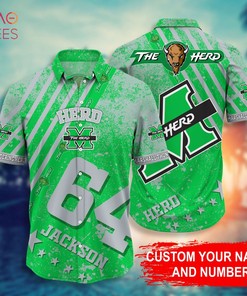 Marshall Thundering Herd Personalized Hawaiian Shirt