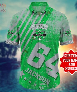 Marshall Thundering Herd Personalized Hawaiian Shirt