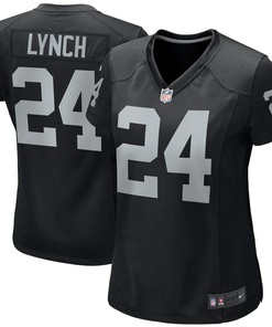 Marshawn Lynch Las Vegas Raiders Nike Womens Game Jersey - Black