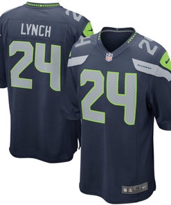 Marshawn Lynch Seattle Seahawks Nike Game Jersey - College Navy