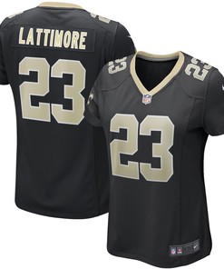 Marshon Lattimore New Orleans Saints Womens Game Jersey - Black Nfl