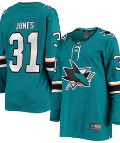 Martin Jones San Jose Sharks Fanatics Branded Womens Breakaway Home Team Player Jersey - Teal Nhl