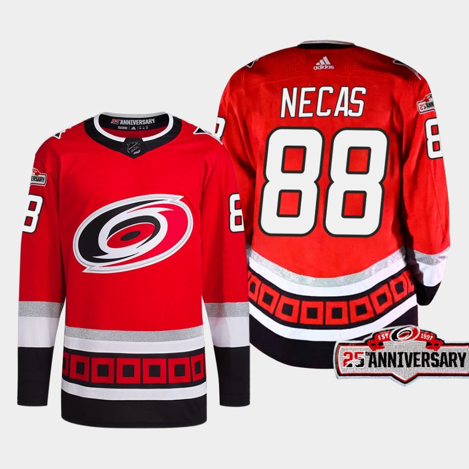 Carolina Hurricanes Fanatics Branded 25th Anniversary Premier Breakaway  Blank Jersey - Red