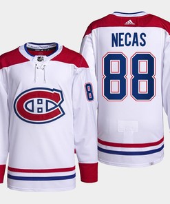 Martin Necas 88 Carolina Hurricanes White Jersey 2022-23 Pro Away PrimeGreen