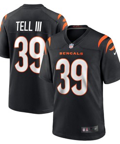 Marvell Tell III Cincinnati Bengals Game Player Jersey - Black