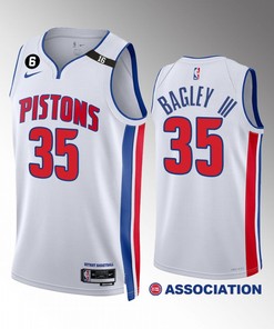 Marvin Bagley III 35 Detroit Pistons White Association Edition Jersey 2022-23 Swingman