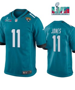 Marvin Jones 11 Jacksonville Jaguars Super Bowl LVII Super Bowl LVII Teal Men Game Jersey