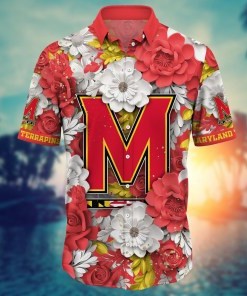 Maryland Terrapins NCAA Flower Hawaii Shirt For Fans Ver 13