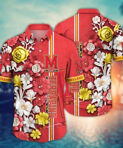 Maryland Terrapins NCAA Flower Hawaii Shirt For Fans Ver 37