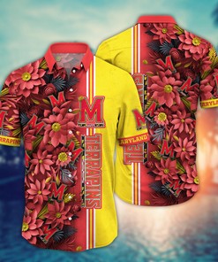 Maryland Terrapins NCAA Flower Hawaii Shirt For Fans Ver 4