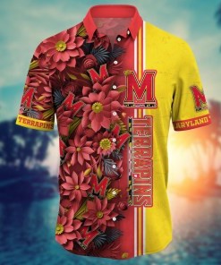 Maryland Terrapins NCAA Flower Hawaii Shirt For Fans Ver 4