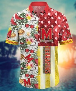 Maryland Terrapins NCAA Flower Hawaii Shirt For Fans Ver 7