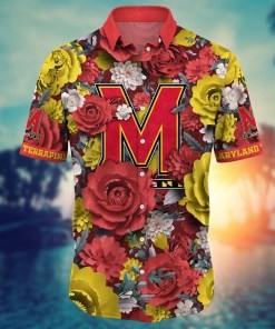 Maryland Terrapins NCAA Flower Hawaii Shirt For Fans Ver 8