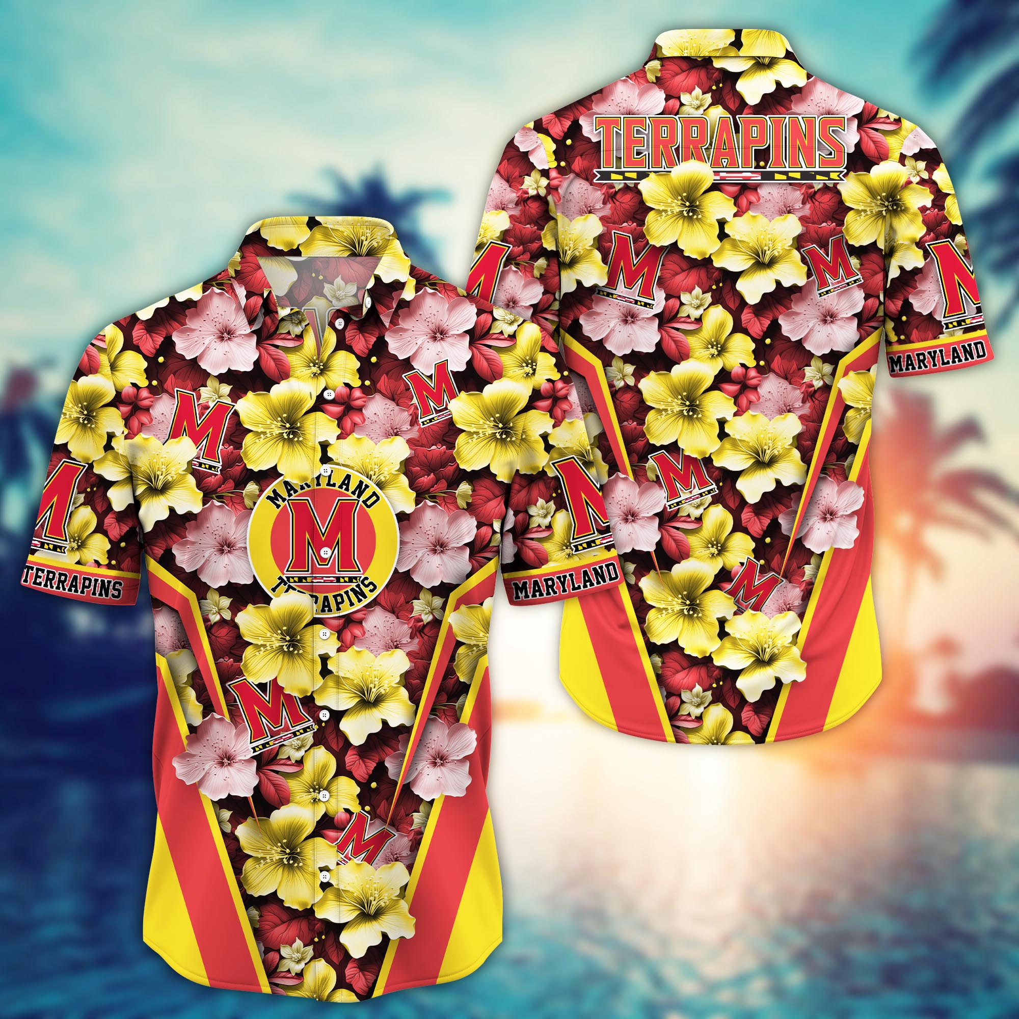 Maryland Terrapins NCAA Hawaiian Shirt, Aloha Shirt Ver 1
