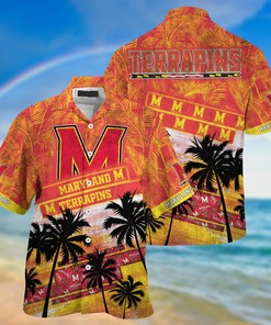 Maryland Terrapins NCAA Palm Tree Pattern Hawaii Shirt For Sports Fans